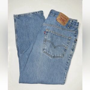 Vintage Levi's 550 Men’s 36 X 30 Jeans Blue Relaxed Fit Straight Leg Red Tab